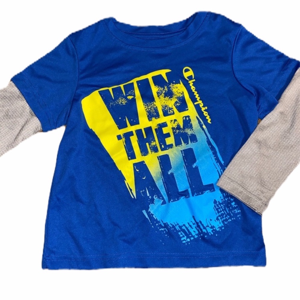 Champion blue long sleeve Tee size 4